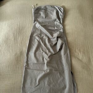 Zara fitted crepe maxi dress
